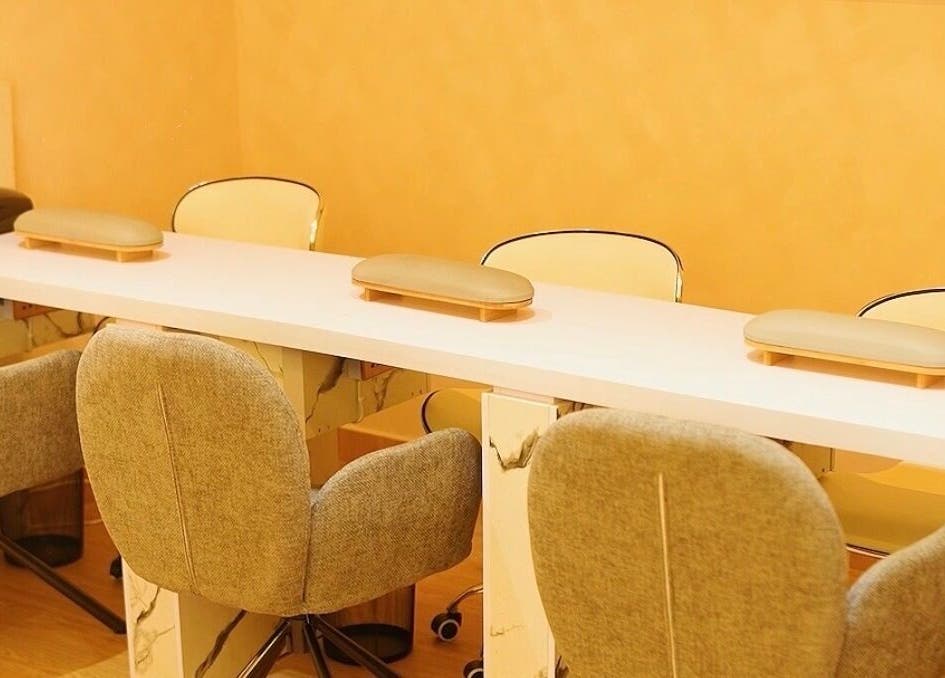 Chic nail station at BK NAILS, Abuja, Federal Capital Territory, NG offering a serene manicure experience.