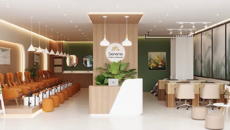 Elegant spa lounge at Serene Retreat & Social Spa - Gregory Hills, Gregory Hills, New South Wales, AU.