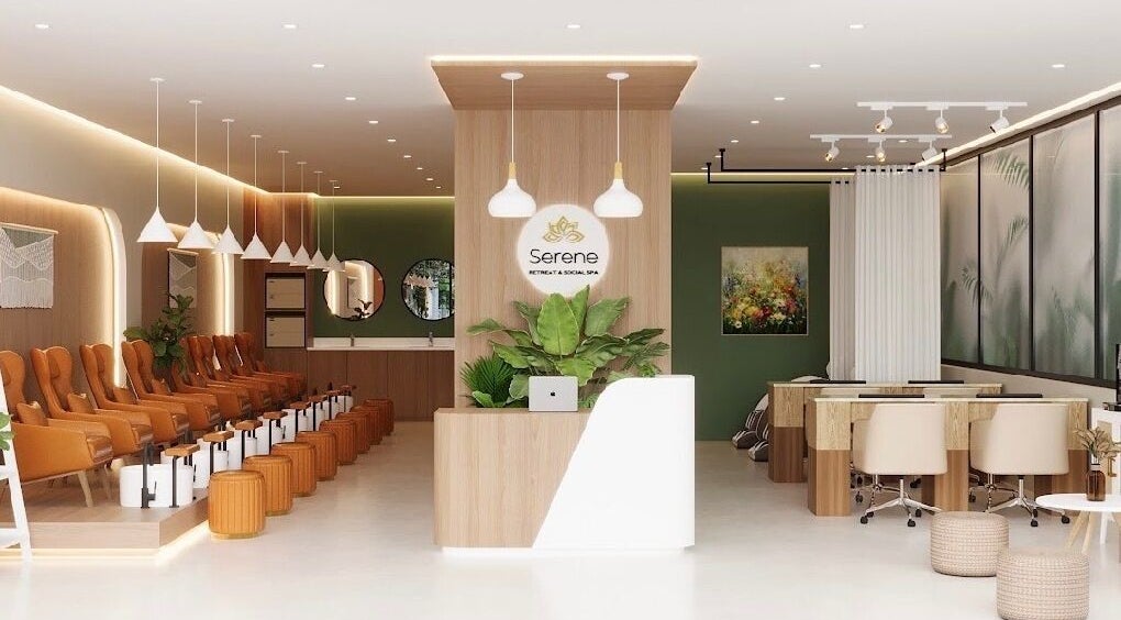 Elegant spa lounge at Serene Retreat & Social Spa - Gregory Hills, Gregory Hills, New South Wales, AU.