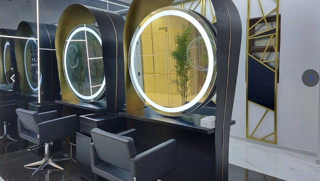 Elegant styling stations at Nine By Blonde Ladies Beauty Lounge Al Bateen, Abu Dhabi, AE.
