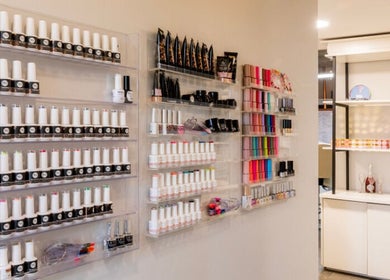 Nail polish selection at Swoon Beauty & Aesthetics, Ballito, Kwazulu-natal, ZA showcasing vibrant options.