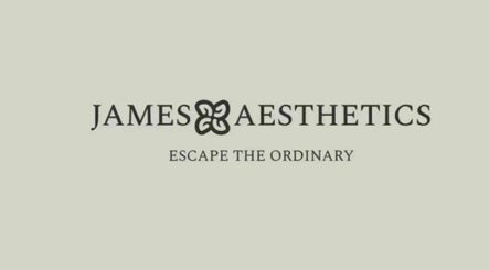 James Aesthetics branding at Northampton, England, GB, with the slogan 'Escape the Ordinary'.
