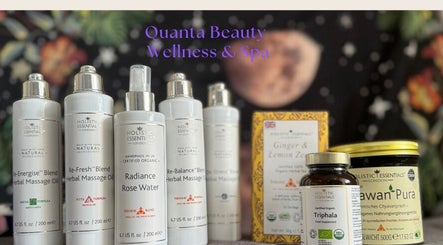 Holistic beauty products lineup at Luxury at Your Doorstep, Southampton, GB.
