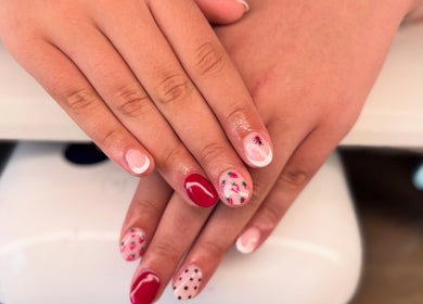 Elegant nail art at Serenity Beauty Studio, Ashton-in-Makerfield, England, GB.