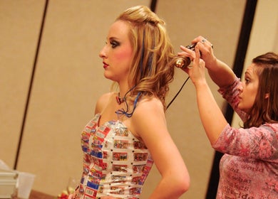 Professional hairstyling at Myla @Battle Born Beauty Salon, Topaz Ranch Estates, Nevada, US.