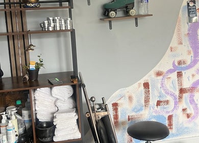 Chic interior at Careful Touch, Detroit, Michigan, US, featuring neatly organized towels and stylish decor.