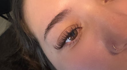 Close-up of meticulously styled lashes at AP Lash Lounge, Manchester, England, GB.