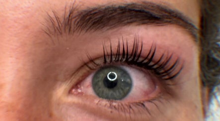Close-up of eye with long lashes at Kate’s sacred space - Alstonville Soul Spa, Alstonville, New South Wales, AU.