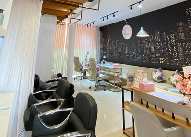 Stylish interior of Le Naile Beauty Studio, Bali, Bali, ID with elegant chairs and chic decor.