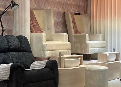 Luxurious pedicure chairs at Le Naile Beauty Studio, Bali, Bali, ID, showcasing comfort and elegance.
