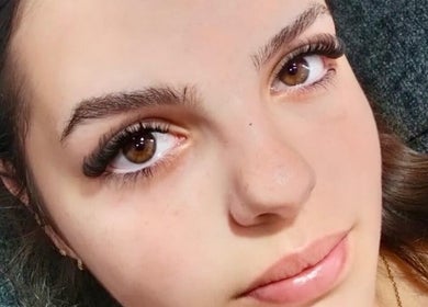 Close-up of styled eyelashes at Le Naile Beauty Studio in Bali, Bali, ID.