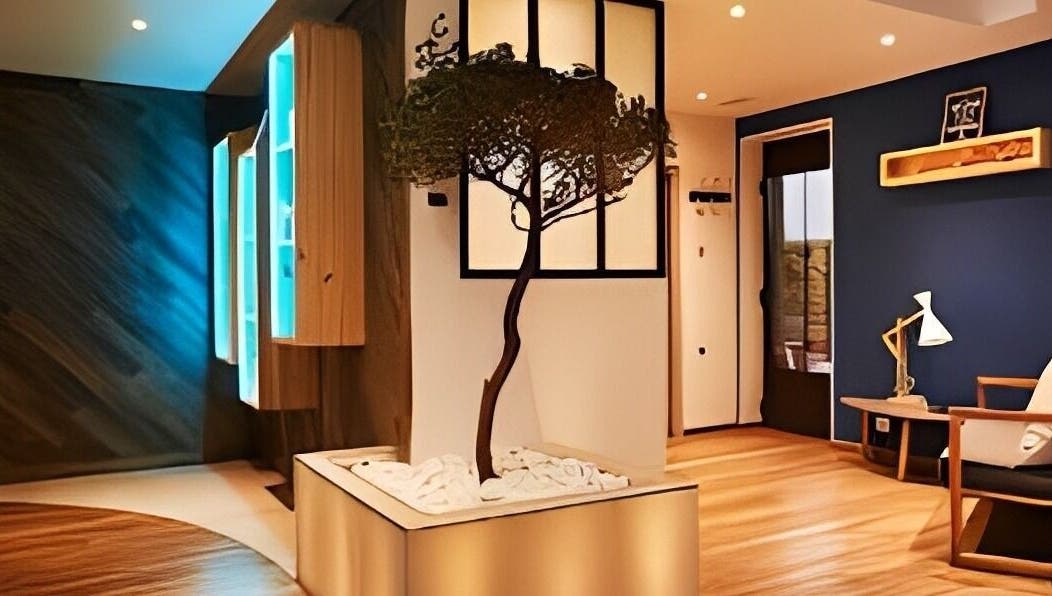 Elegant wellness room at Centre Thetys Pégomas in Pégomas, Provence-alpes-côte D'azur, FR with modern decor.