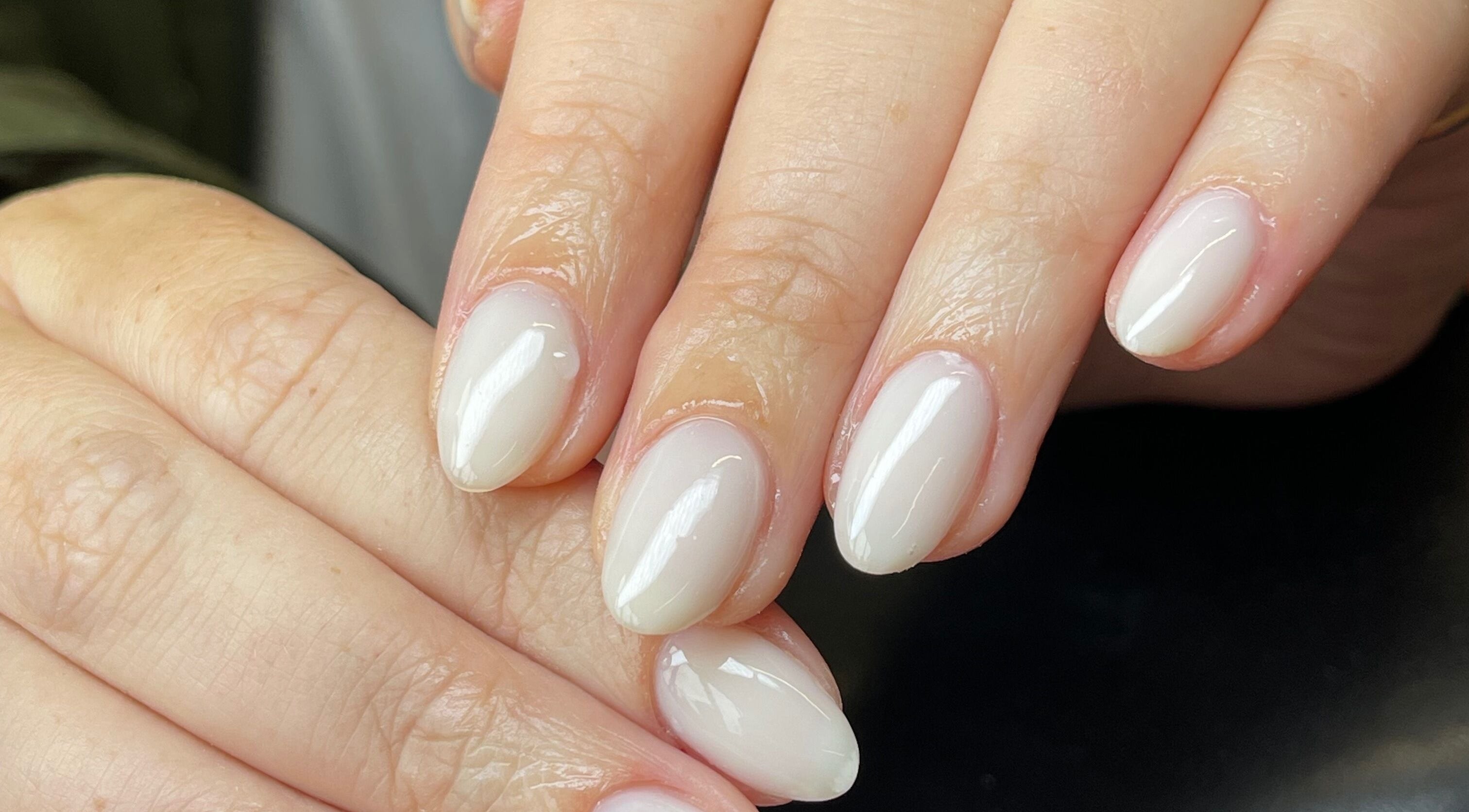 Elegant manicure with glossy nails at Fashi0n.Victim, Manchester, England, GB.