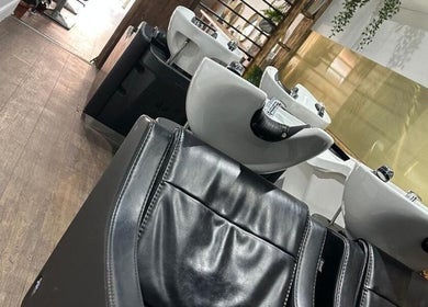 Luxurious salon chairs at Salon Pickle, Bromsgrove, England, GB, offering premium beauty experiences.