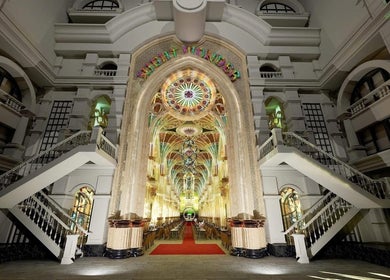 Intricate interior of Ganar Spa Elevate Your Senses in Nha Trang, Khánh Hòa, VN, showcasing grand architecture.