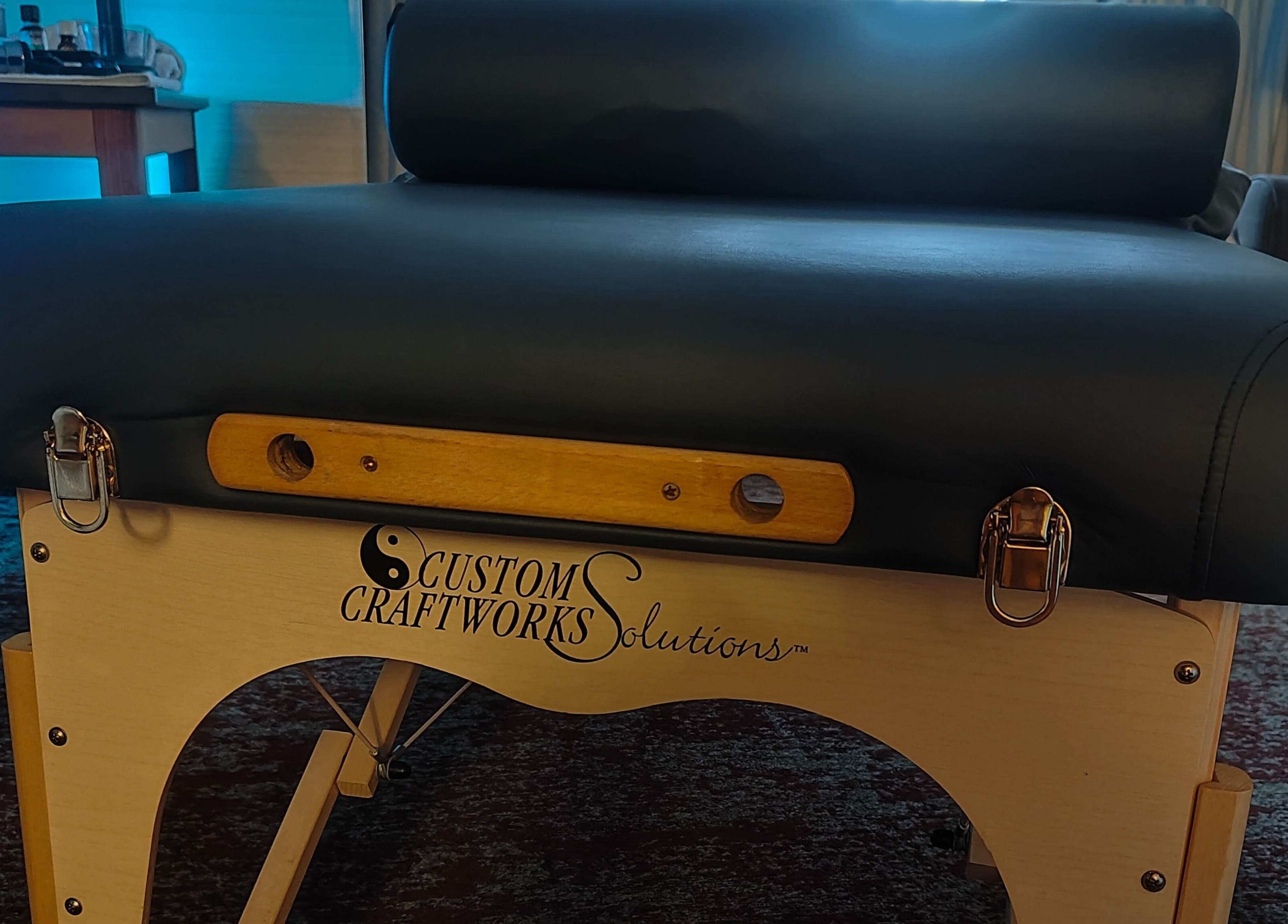 Professional massage table in Salt Lake City, Utah at NA, Utah, US, perfect for wellness treatments.