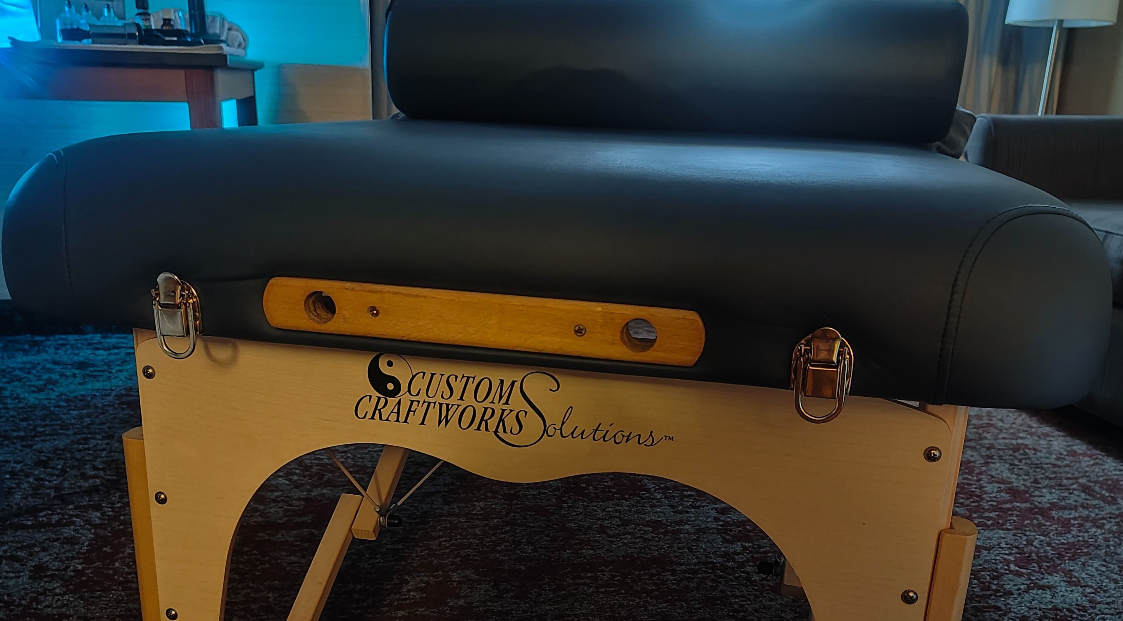 Professional massage table in Salt Lake City, Utah at NA, Utah, US, perfect for wellness treatments.