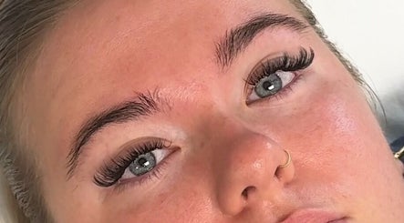 Close-up of a woman's eyes with lash extensions from The Lash Cafe | Manchester in Ashton-under-lyne, England, GB.