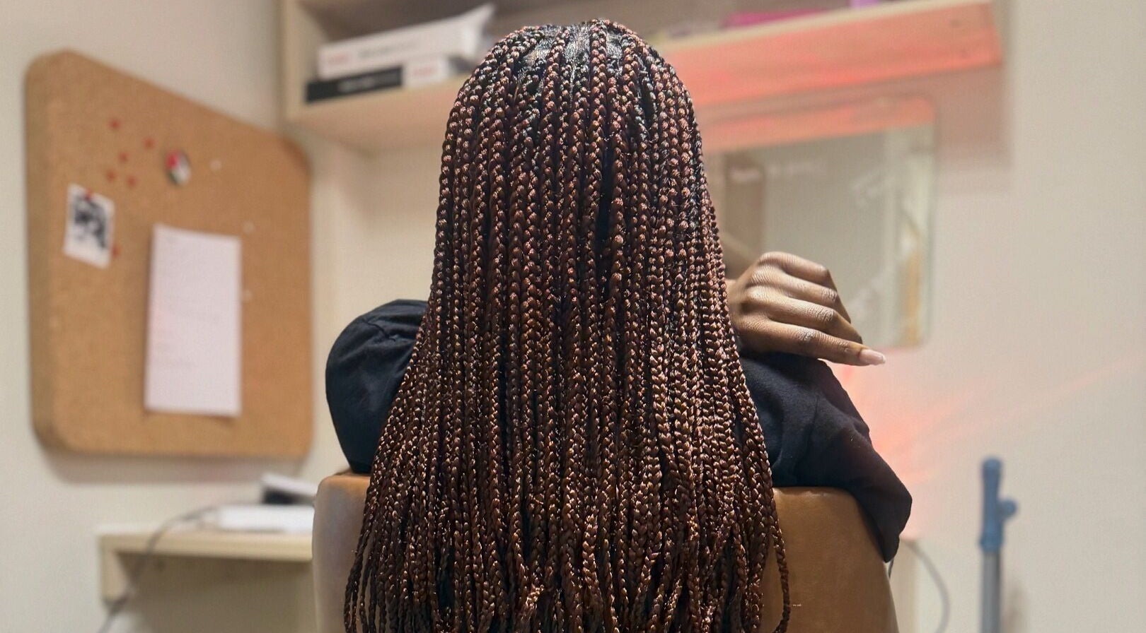 Intricate braids styling at Faitcy Beauty Salon in Liverpool, England, GB. A perfect blend of artistry and care.