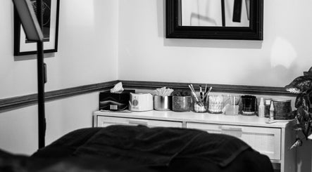 Nail supplies neatly arranged in Redemption Nails & Beauty, Narangba, Queensland, AU.