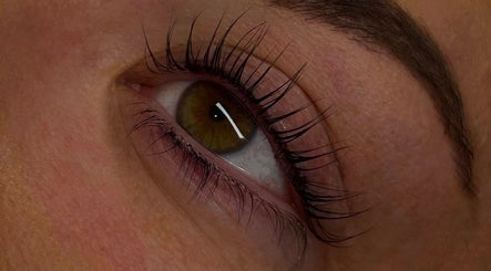 Close-up of styled eyelashes at Lashes by Darcie, Hartlepool, England, GB.