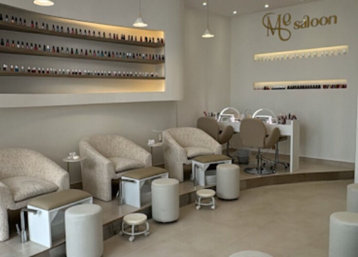 Sophisticated nail salon interior at Me Salon, Riyadh, Riyadh Province, SA, offering luxurious wellness experience.