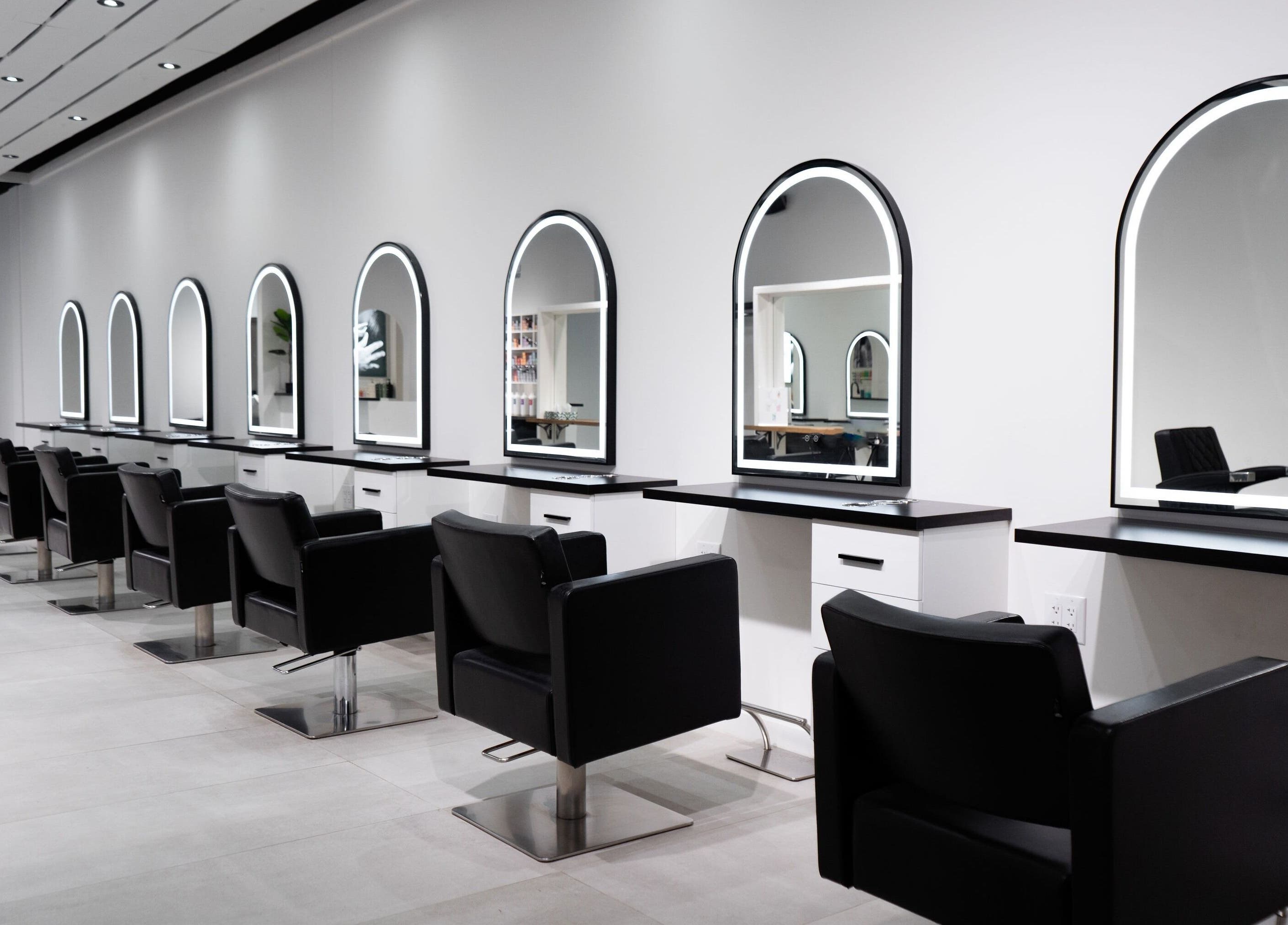 Elegant styling chairs and mirrors at Le Salon Sugar (Rosemère), Rosemère, Québec, CA