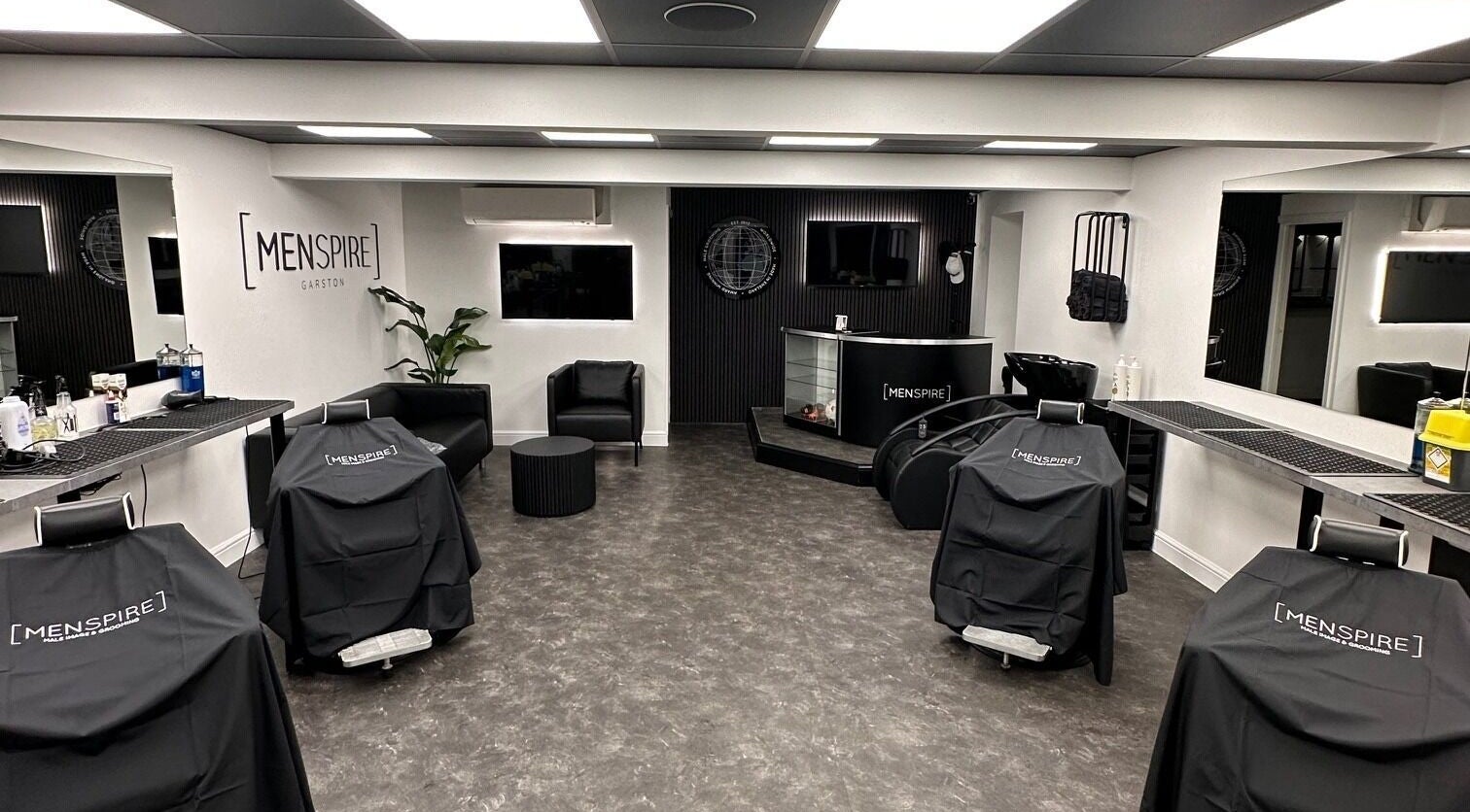 Menspire Garston interior with modern decor and styling chairs, Watford, England, GB.