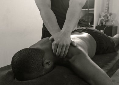 Massage therapy at A Fitness - Health and Wellness Clinic, London, England, GB. Professional hands-on treatment.