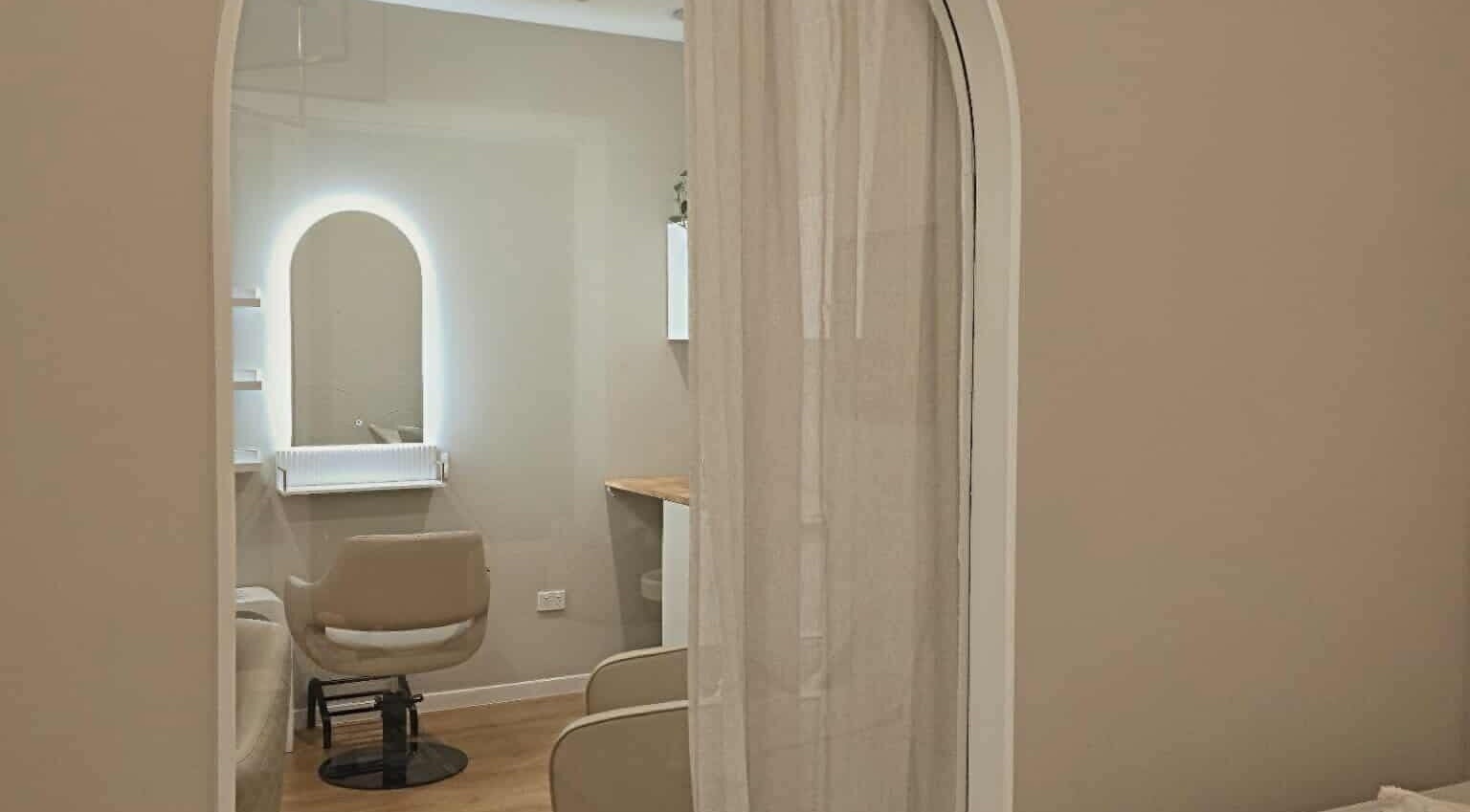 Elegant salon suite at Hairvoguegoldcoast, Biggera Waters, Queensland, AU, showcasing stylish modern design.