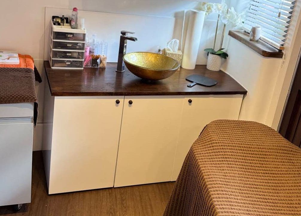 Elegant treatment room at Blooms Beauty Room - Cuckfield, showcasing a serene and inviting atmosphere in Cuckfield, England, GB.