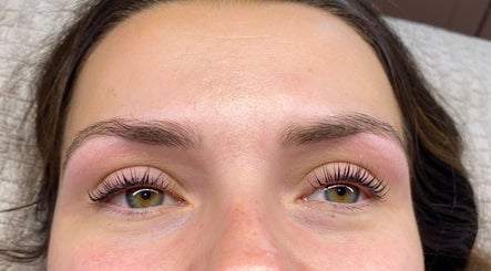 Close-up of freshly styled lashes at Alex at Beauty Secrets, Douglas, IM.