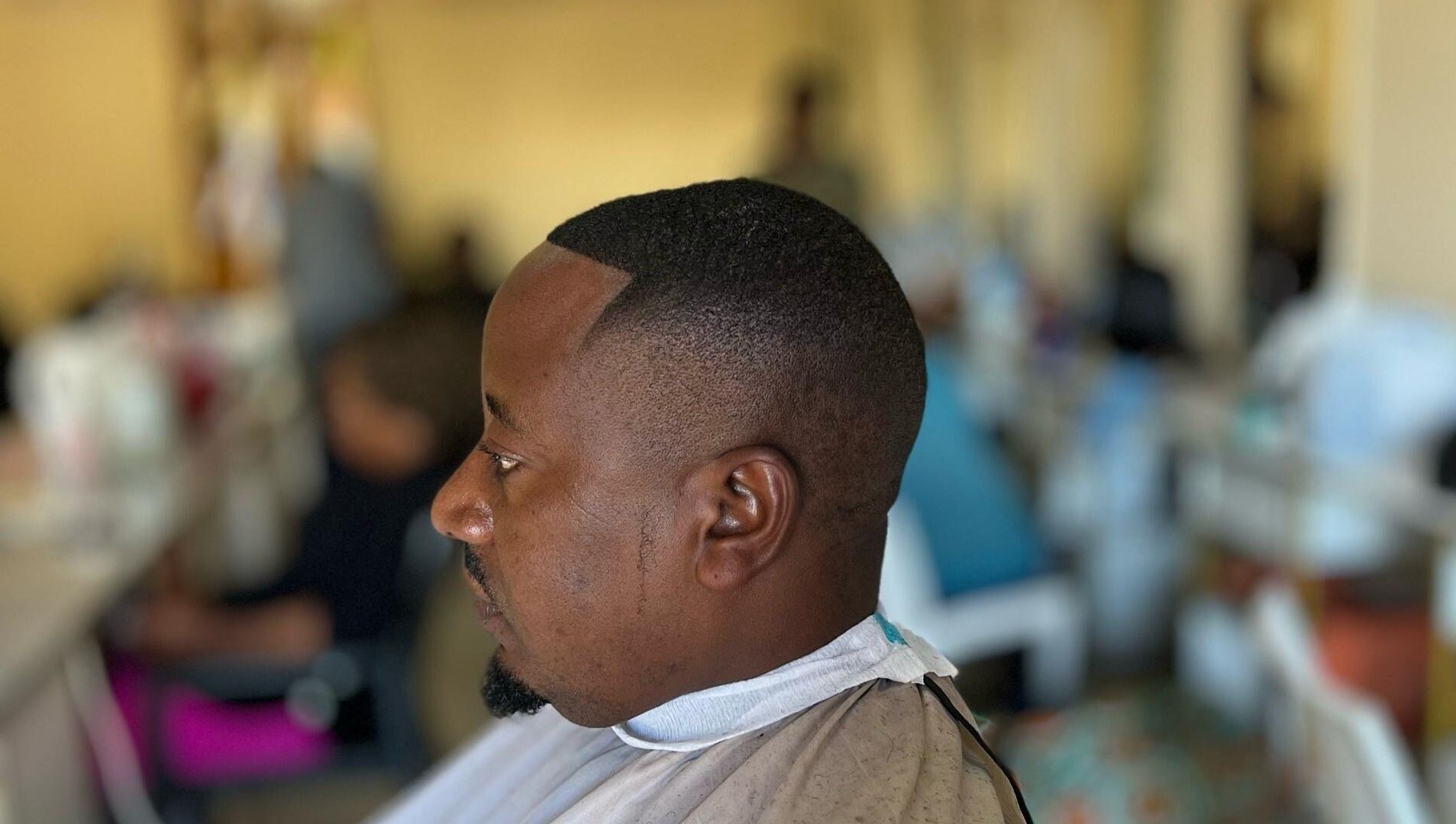 Fresh fade haircut at Lebbyz Fade Cutz, Windhoek, Khomas Region, NA, showcasing expert barber skills.