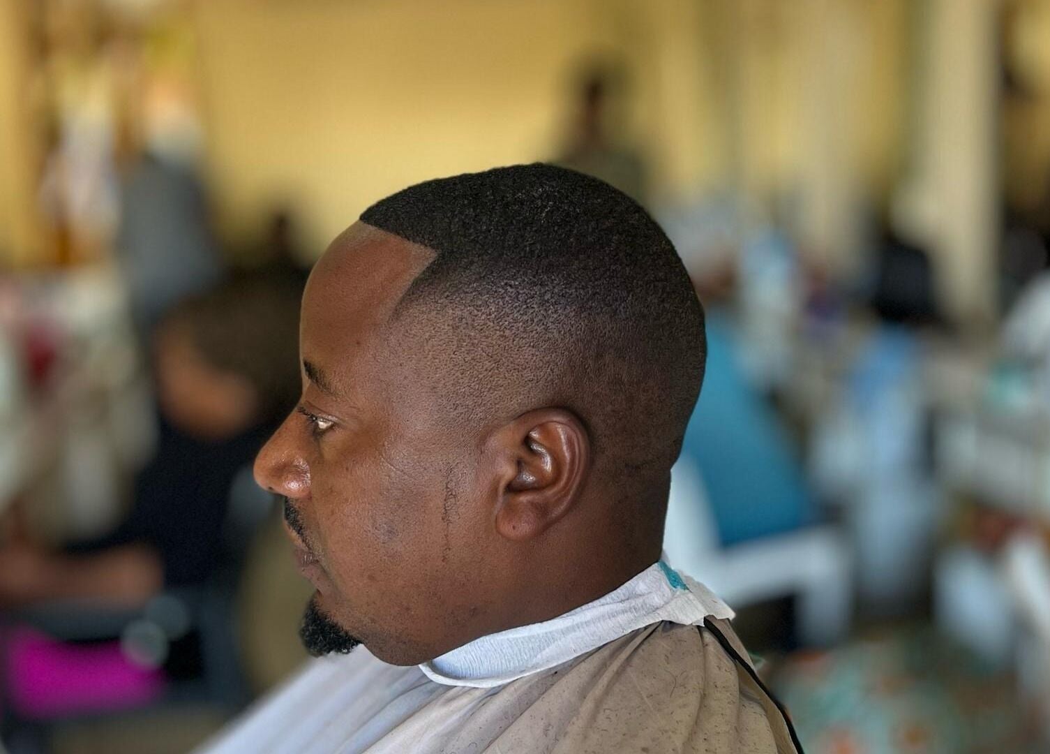 Fresh fade haircut at Lebbyz Fade Cutz, Windhoek, Khomas Region, NA, showcasing expert barber skills.