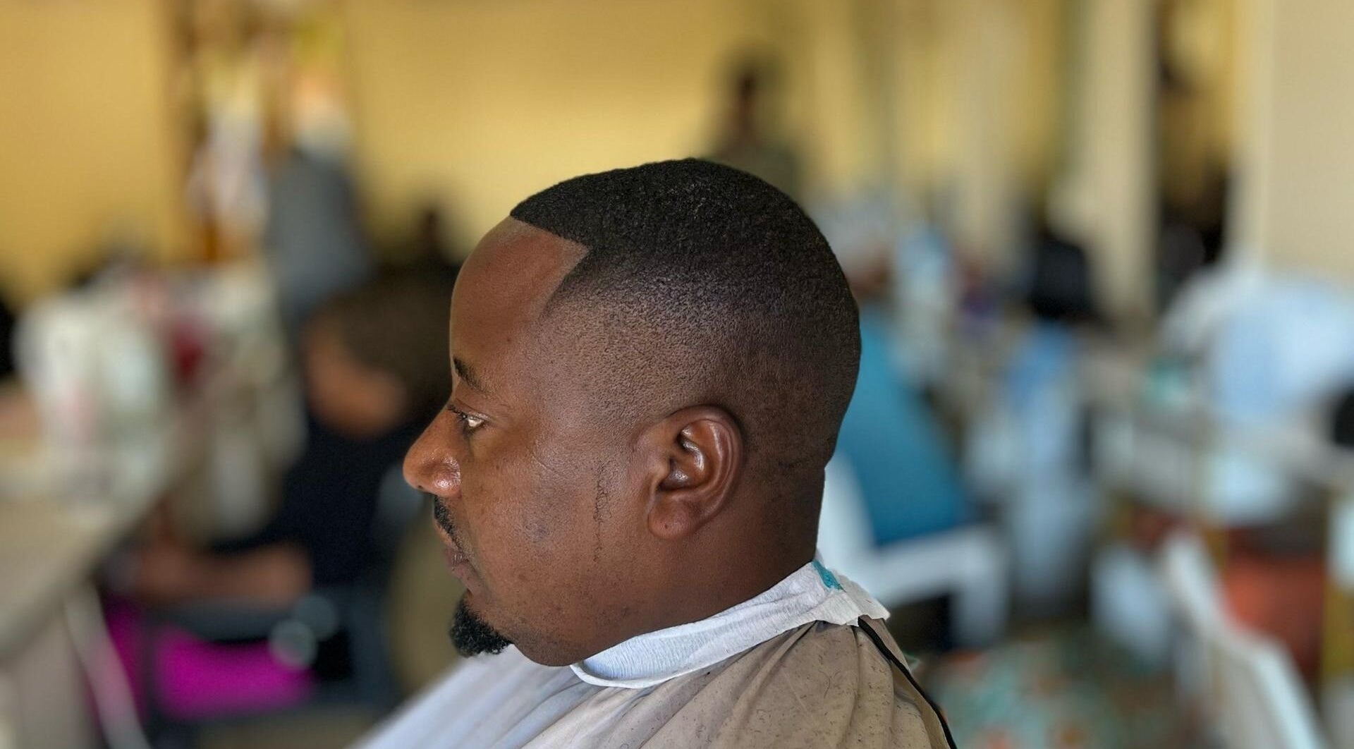 Fresh fade haircut at Lebbyz Fade Cutz, Windhoek, Khomas Region, NA, showcasing expert barber skills.