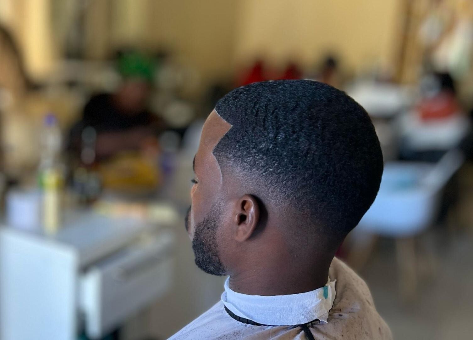 Close-up of a fresh fade haircut at Lebbyz Fade Cutz in Windhoek, Khomas Region, NA.
