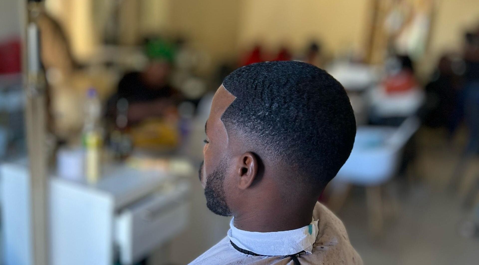 Close-up of a fresh fade haircut at Lebbyz Fade Cutz in Windhoek, Khomas Region, NA.