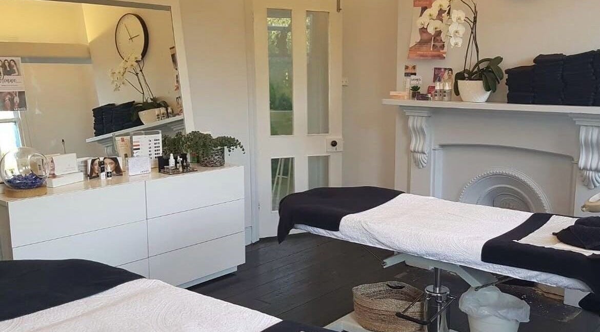 Elegant treatment room at LASHED EYELASH EXTENSIONS Albert Park, Victoria, AU with beds and calming decor.