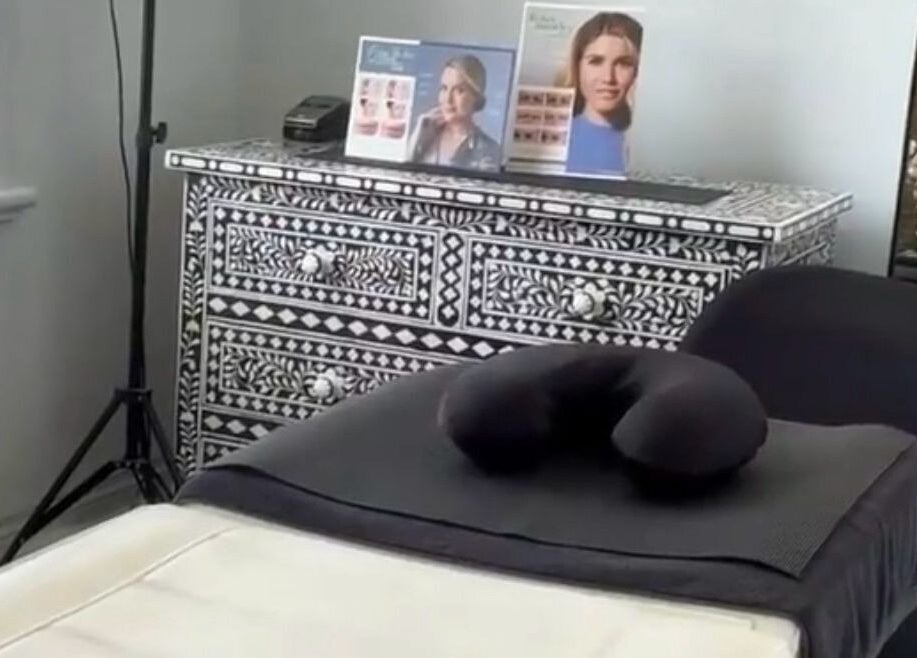 Chic treatment room at LASHED EYELASH EXTENSIONS Albert Park, Victoria, AU. Cozy setup for a relaxing experience.