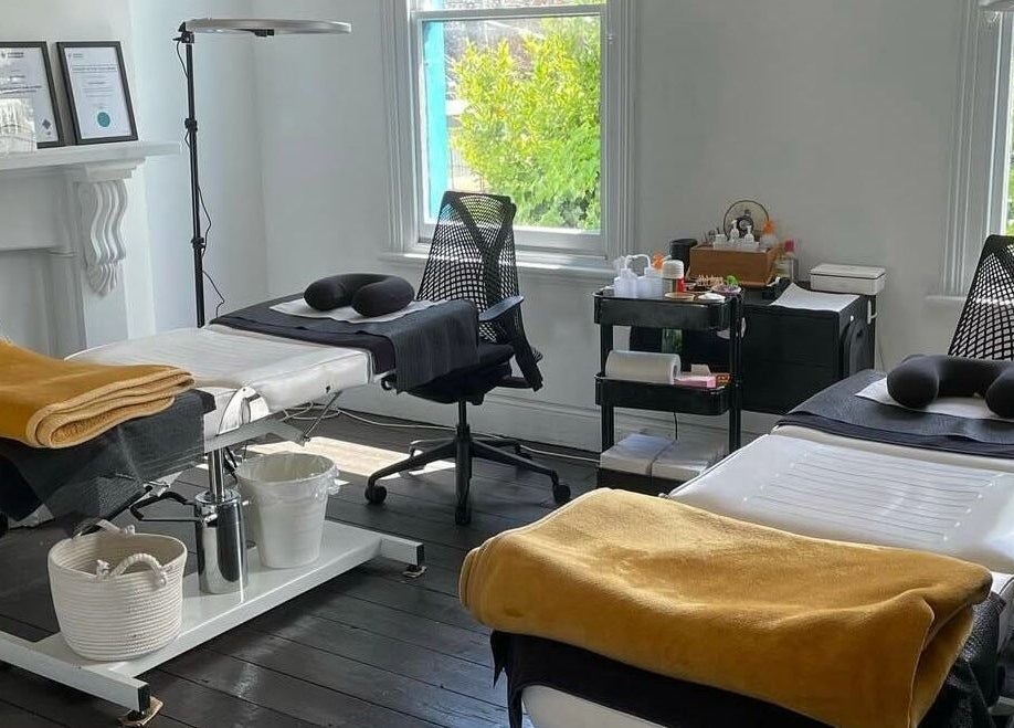 Luxurious lash extension beds at LASHED EYELASH EXTENSIONS Albert Park, Victoria, AU, ensuring ultimate comfort.