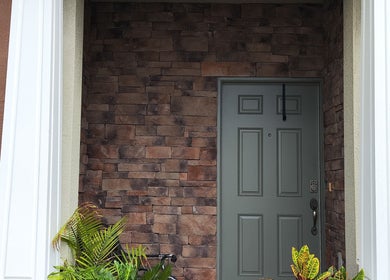 Brick entrance at Irina Titovets•Eyelash Extensions•Wesley Chapel, Florida, US.