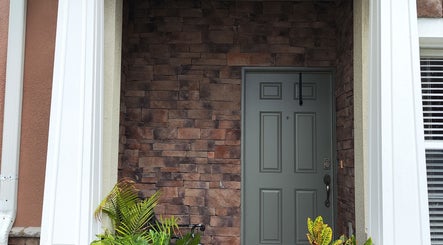 Brick entrance at Irina Titovets•Eyelash Extensions•Wesley Chapel, Florida, US.