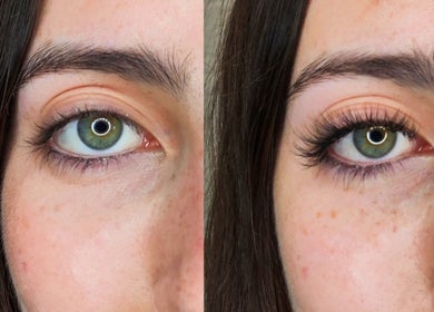 Before and after eyelash extensions at Irina Titovets•Eyelash Extensions•Wesley Chapel, Wesley Chapel, Florida, US.