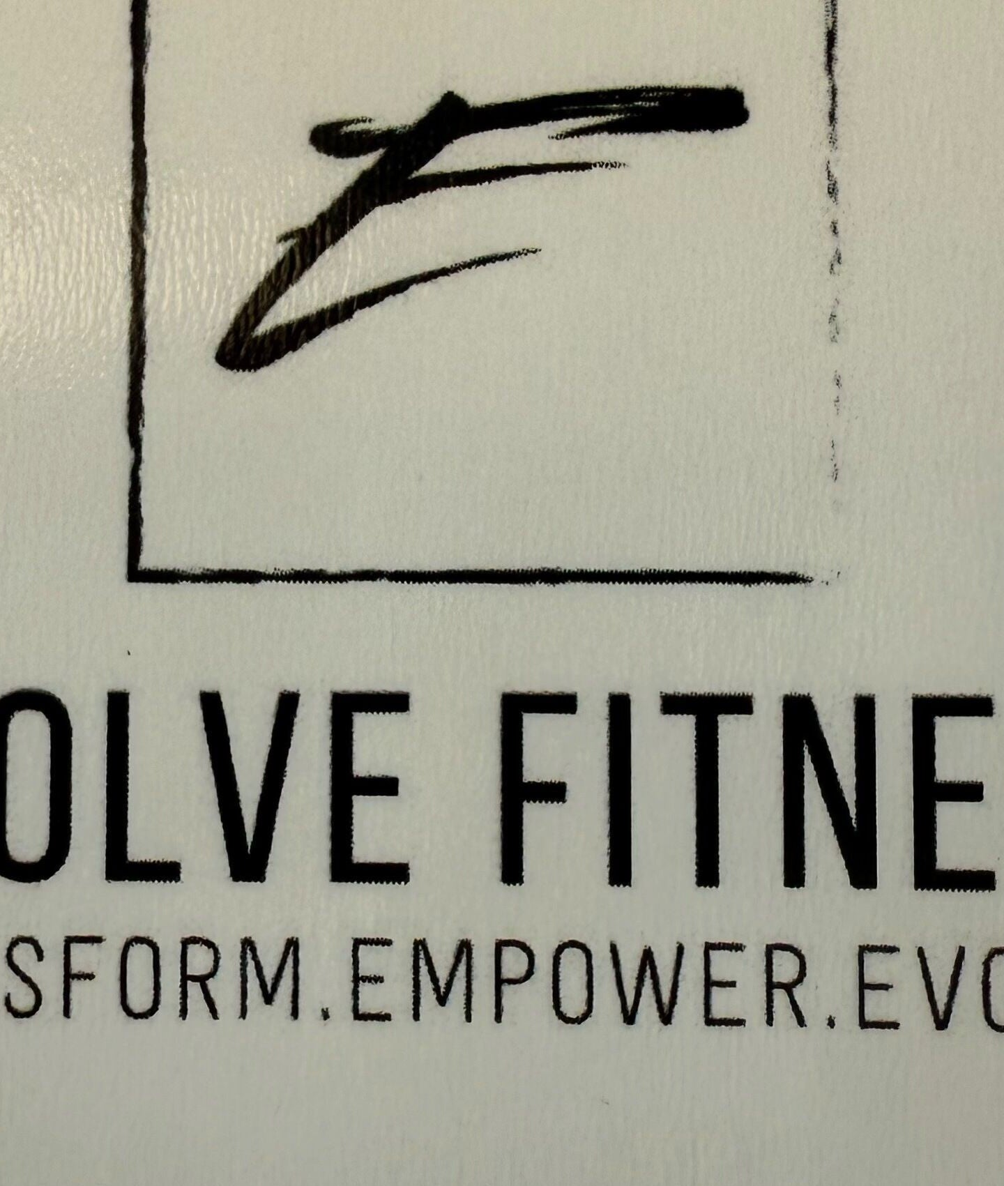 Evolve Massage logo sign in Invercargill, Southland Region, NZ. Minimalistic design showcasing venue's name.