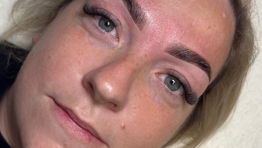 Close-up of styled eyelashes at Lashes by Chloe, Killorglin, County Kerry, IE.