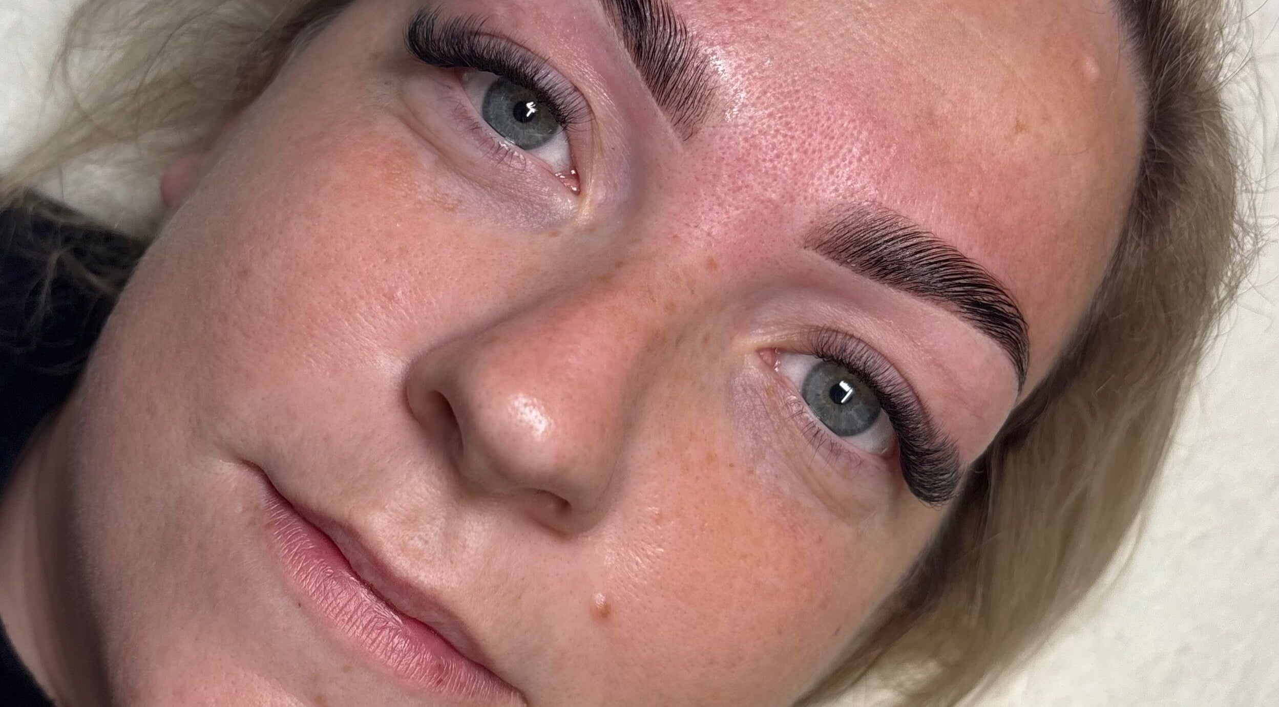 Close-up of styled eyelashes at Lashes by Chloe, Killorglin, County Kerry, IE.