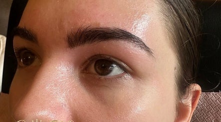 Eyebrow styling at Cece Mol Beauty, York, England, GB showcasing precise brow work.