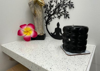 A calming decor setup at Wickham Thai Massage Therapy in Wickham, England, GB showcasing serene elements.