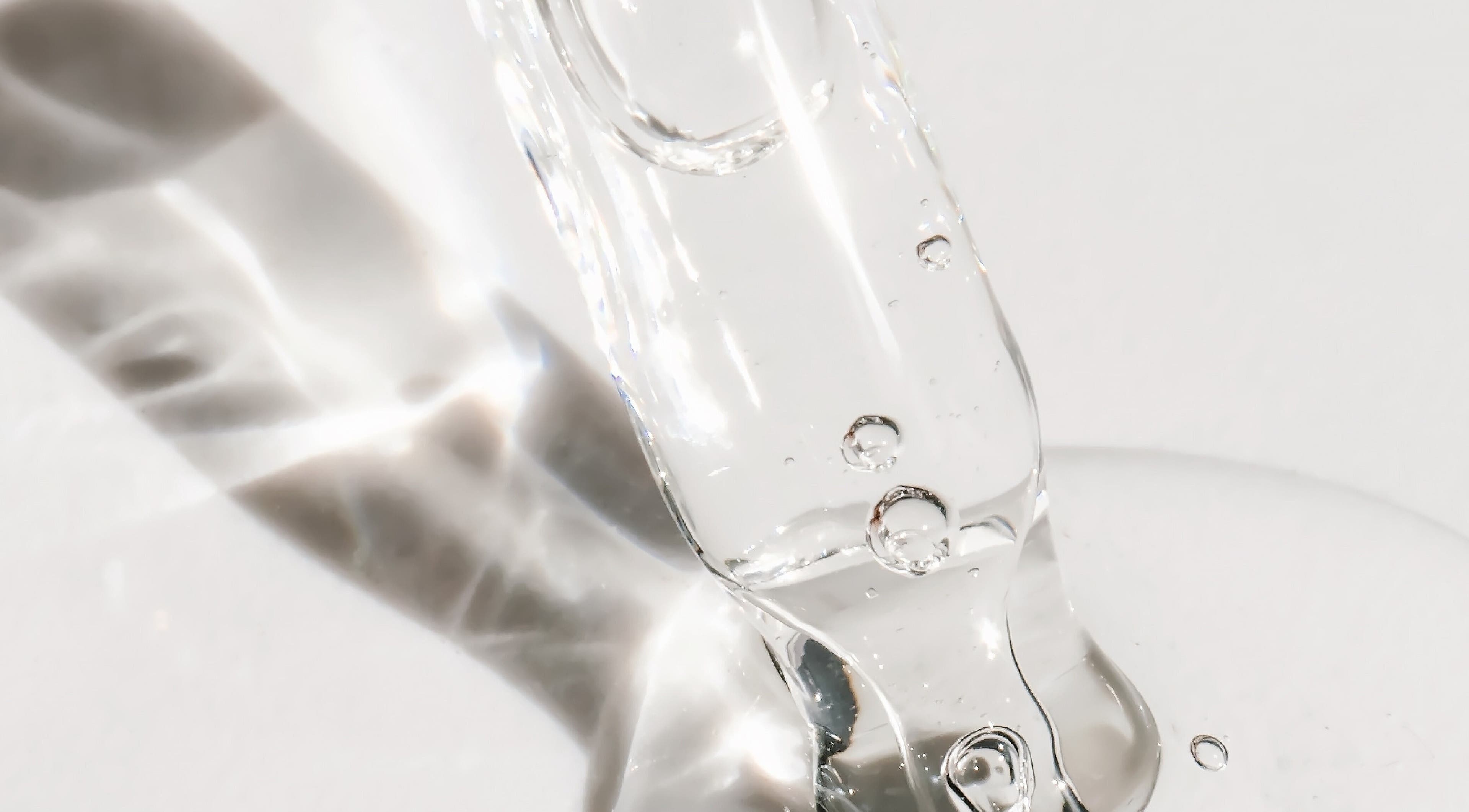 Glowing transparent gel at Glow Connect Aesthetics, Cape Town, Western Cape, ZA.