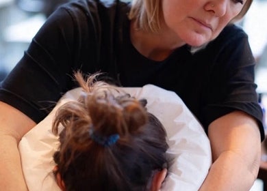 A soothing massage session at Serenity Massage by KC in Cuffley, England, GB, promoting relaxation and wellness.
